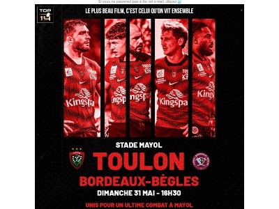 🏟️ RCT-UBB : Dernières places disponibles !