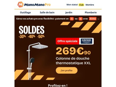 Soldes : offre Grohe limitée pour vos chantiers