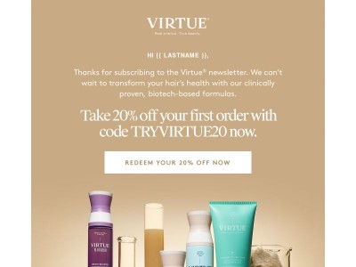 20% Off Transformative Hair Care