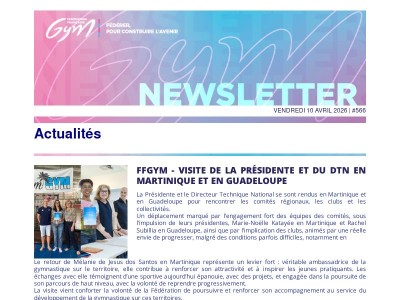 Fédération Française de Gymnastique - Newsletter 