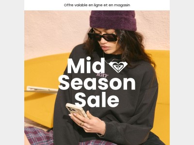 Mid-Season Sale : -30% sur de nombreux produits