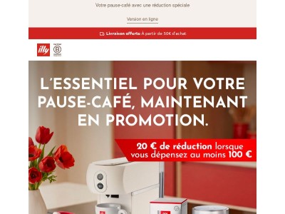 Encore pour peu de temps: 20 € de réduction sur votre sélection préférée