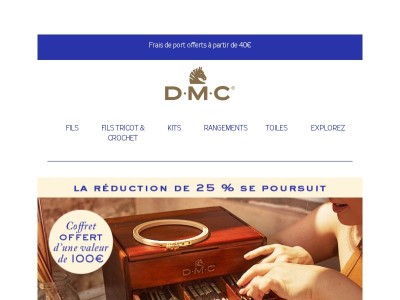 Ne manquez pas cette offre : 25 % de réduction + coffret offert !