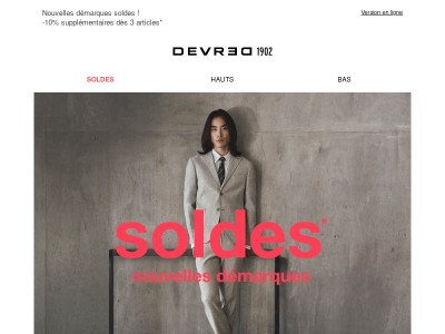 Nouvelles Démarques : Tout à -50% et -40%