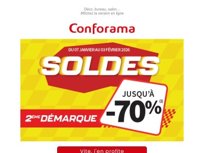 SOLDES jusqu’à -70% : la 2ème démarque est là en magasin et sur le site ! 😍