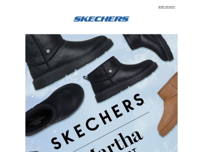 Au chaud tout l'hiver avec Skechers x Martha Stewart !