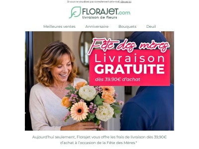 Livraison offerte jusqu'à ce soir !