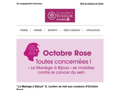 Le Manège à Bijoux s'engage pour Octobre Rose 🎗️