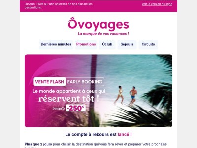 ⏳ Plus que 2 jours : la Vente Flash touche à sa fin !