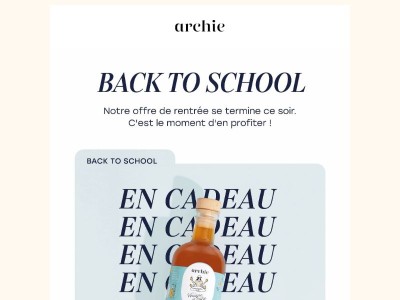 Ce soir, l’offre de rentrée se termine
