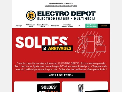 Les SOLDES commencent chez ELECTRO DEPOT 😍