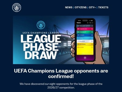 🏆The 2026/27 Champions League draw
