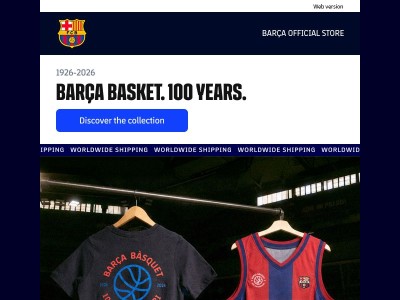 100 years of Barça Basketball. A story you can wear ❤️💙