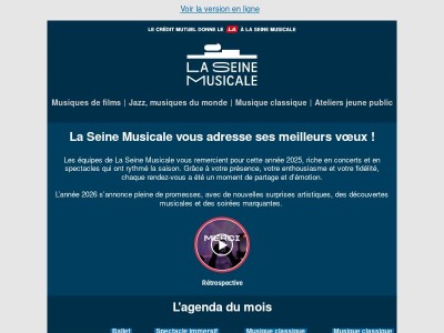 Ne manquez rien en ce début d'année ! 🎟️