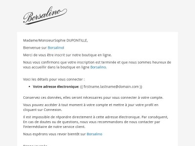 Bienvenue sur Borsalino.