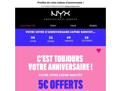 Derniers jours 🎊 5€ offerts dès 25€