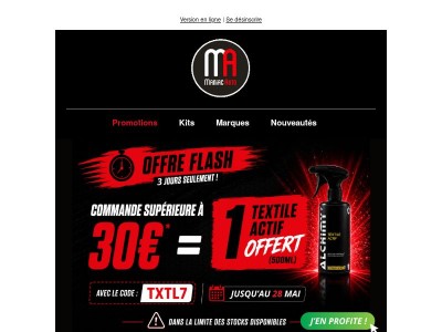 🎁 Un Textile Actif Alchimy7 OFFERT