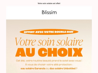 Garancia ou Unbottled en cadeau ! 🌞​