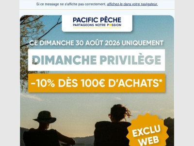 🎣🔥 Exclu Web : -10% dès 100 € d’achats