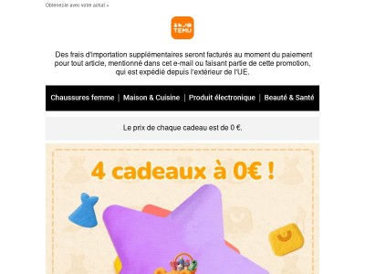 Veuillez recevoir : 4 article(s) à 0€