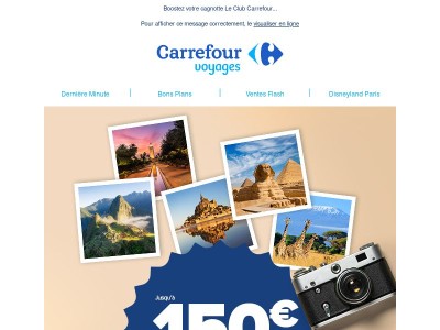 ☀️ Jusqu’à 150€ d'économies sur vos vacances d’été !