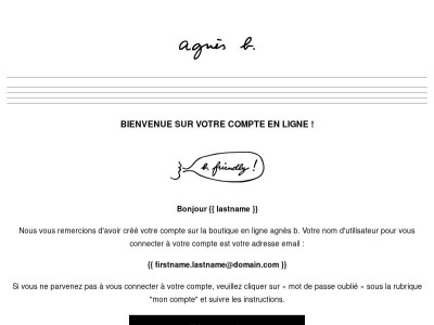 Nouveau compte enregistré avec succès