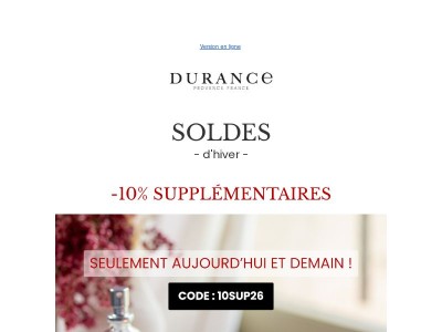 -10% en + sur les SOLDES ! ✨