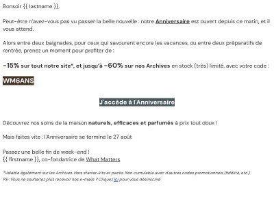 -15% sur tout le site, ne passez pas à côté de notre Anniversaire 🤎