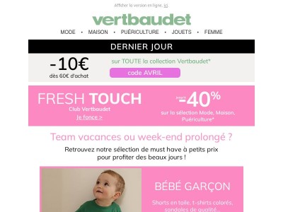 ☀️ Nos must-have maman et bébé jusqu'à -40%
