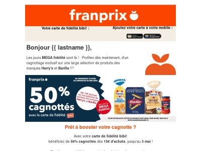 ​​{{ lastname }}, 50% à cagnotter sur vos marques préférées.