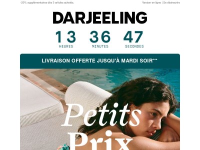 🚨 Livraison OFFERTE | Dernier Weekend des Petits Prix dès 12€ !