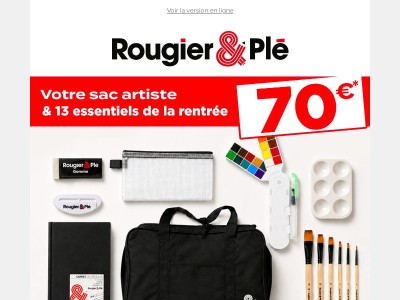 Votre sac artiste rempli pour 70€ !