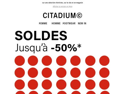 SOLDES : Jusqu'à -50% dès maintenant 🔥