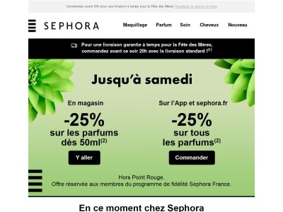 Couvrez-la de cadeaux 🎁 -25% sur les parfums