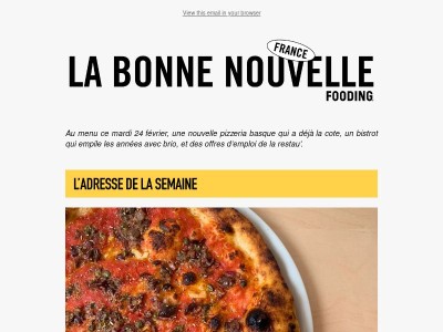 L’adresse de la semaine est mi-pizz’ mi-raisin