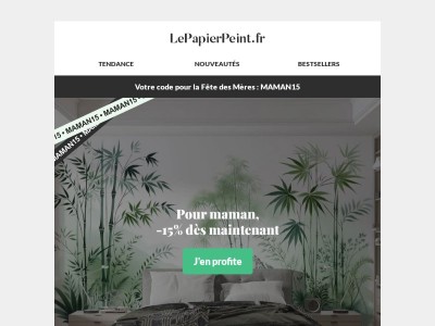 💐 Fête des Mères : -15% dès maintenant !