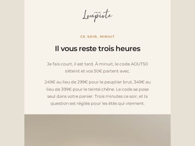 Il vous reste trois heures