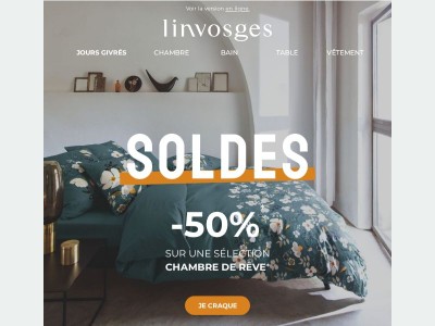 Votre chambre de rêve : -50% sur une sélection !