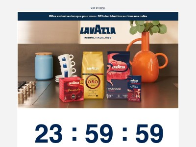 Dernière chance : -30% sur vos cafés préférés !