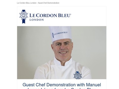 Guest Chef event Manuel Lucas López