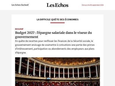Budget 2027 : l'épargne salariale dans le viseur du gouvernement