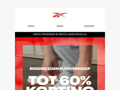 Tot 60% korting, End of Season Sale