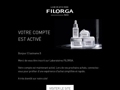 Confirmation du compte client