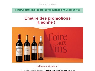 {{ firstname }}, la Foire aux Vins est de retour ! ⏱️