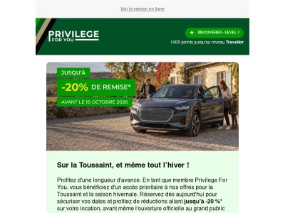 ✨ Accès anticipé : jusqu'à -20 % réservés à nos membres