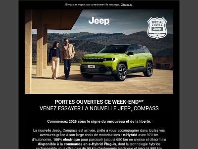 La nouvelle Jeep Compass est là
