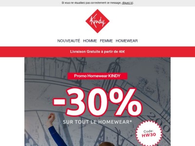 🔥  –30 % sur tout le Homwear