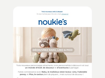 ✨ Raku, Lino et Pico font leur grande entrée dans l’univers de nos tout-petits.