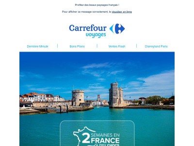 Derniers jours : vos 2 semaines en France dès 275 € ! ⏳