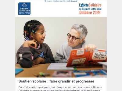 [Actusolidaire] Une rentrée placée sous le signe du partage